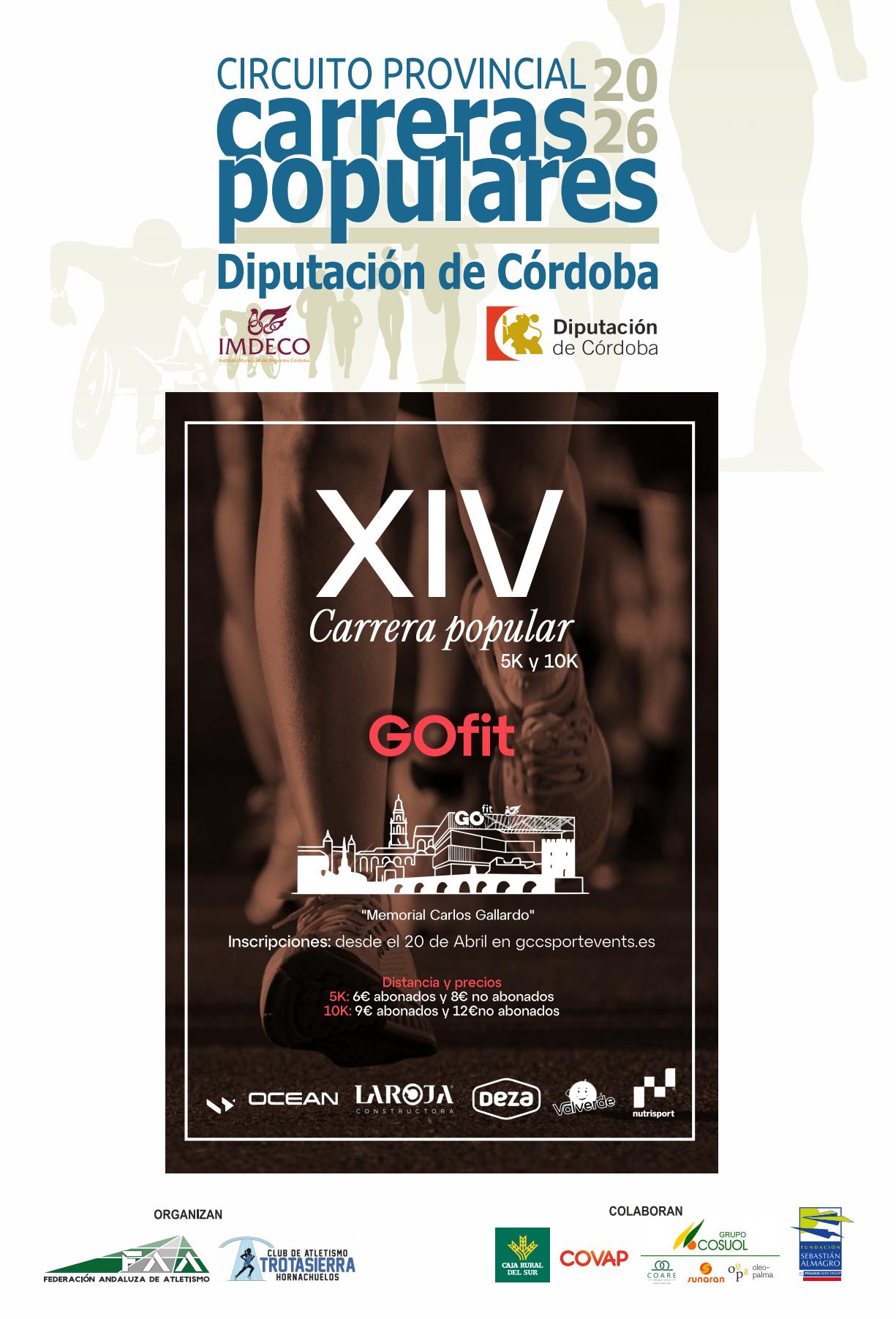 Cartel de Carrera Popular Córdoba Memorial Carlos Gallardo en Córdoba, cordoba