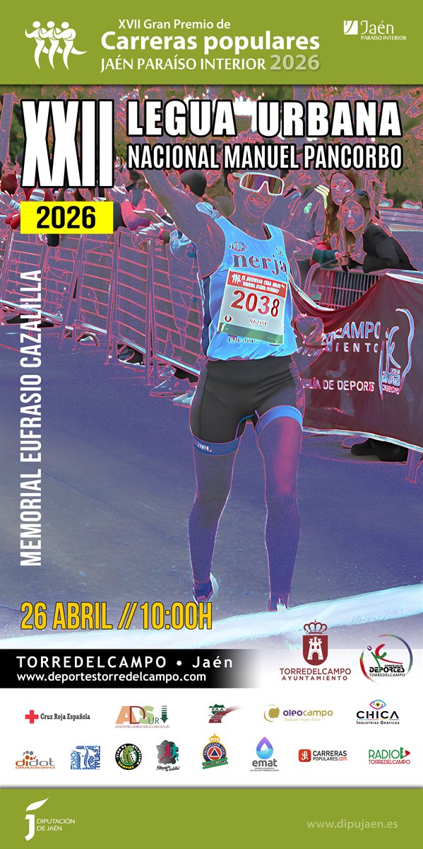 Cartel de Carrera Popular San Bartolomé en Martos, Málaga