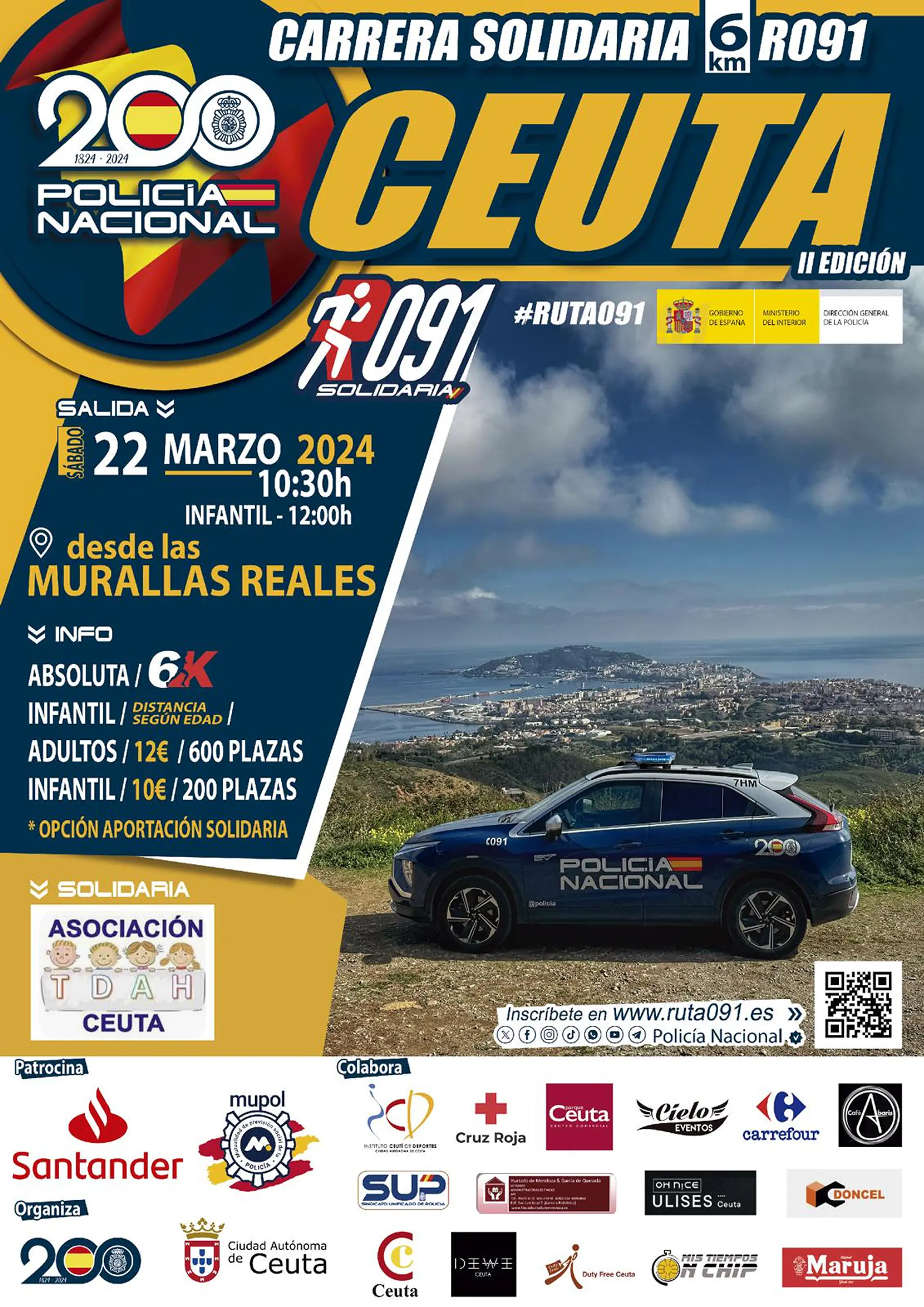 Cartel de Test Carrera Import Participantes en Ceuta, Ceuta