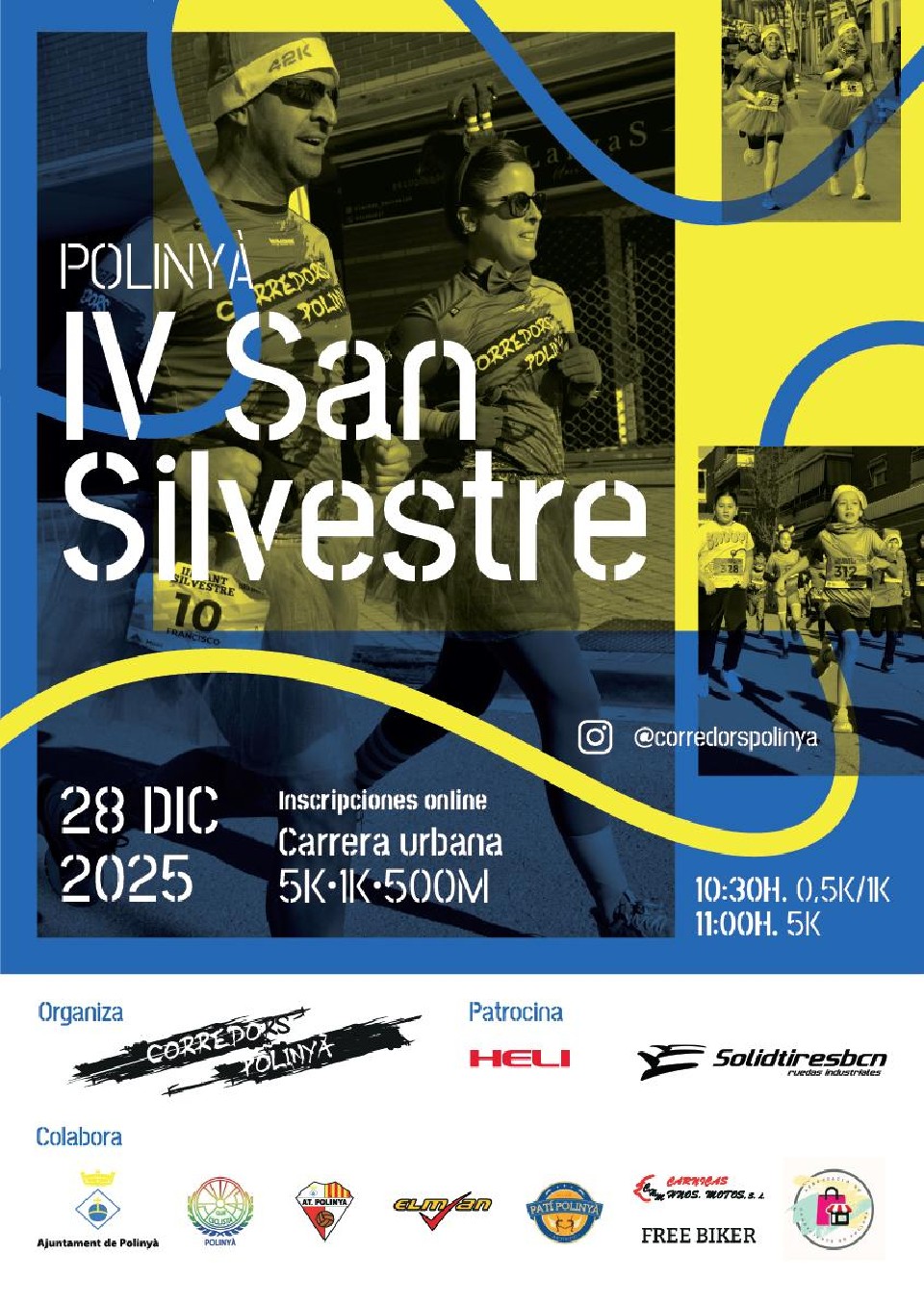 Cartel de 4ª San Silvestre Corredors Polinyà 2025 en Polinyà, Barcelona