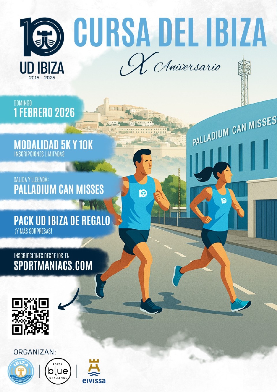 Cartel de Cursa X Aniversario Ud Ibiza en Eivissa, Illes Balears