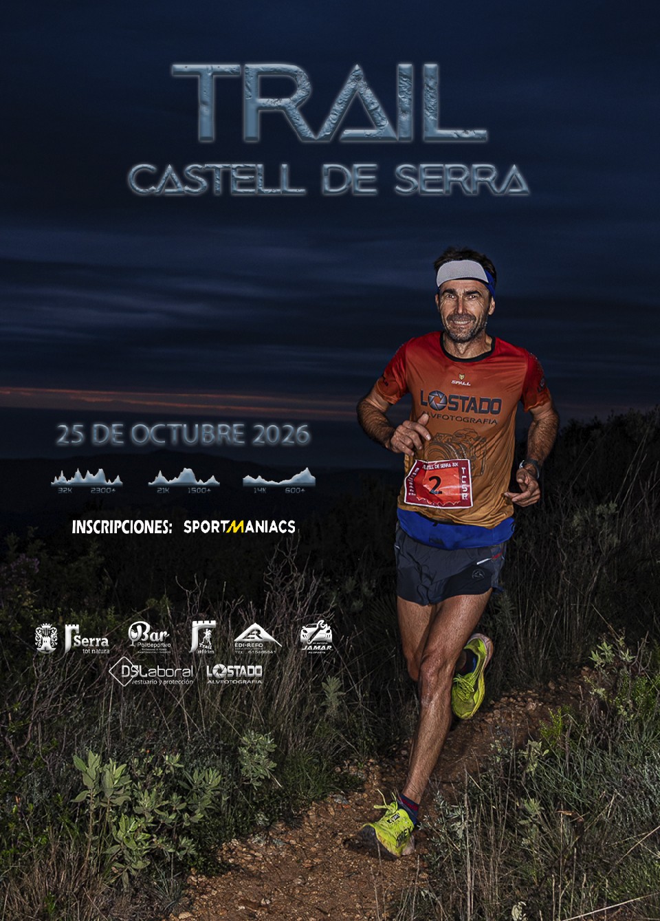 Cartel de TRAIL CASTELL DE SERRA 2026 en Serra, valencia