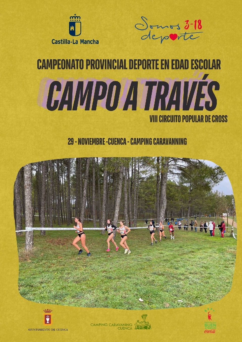 Cartel de VIII Circuito Popular de Cross Cuenca - Camping Caravaning Cuenca. en Cuenca, Cuenca