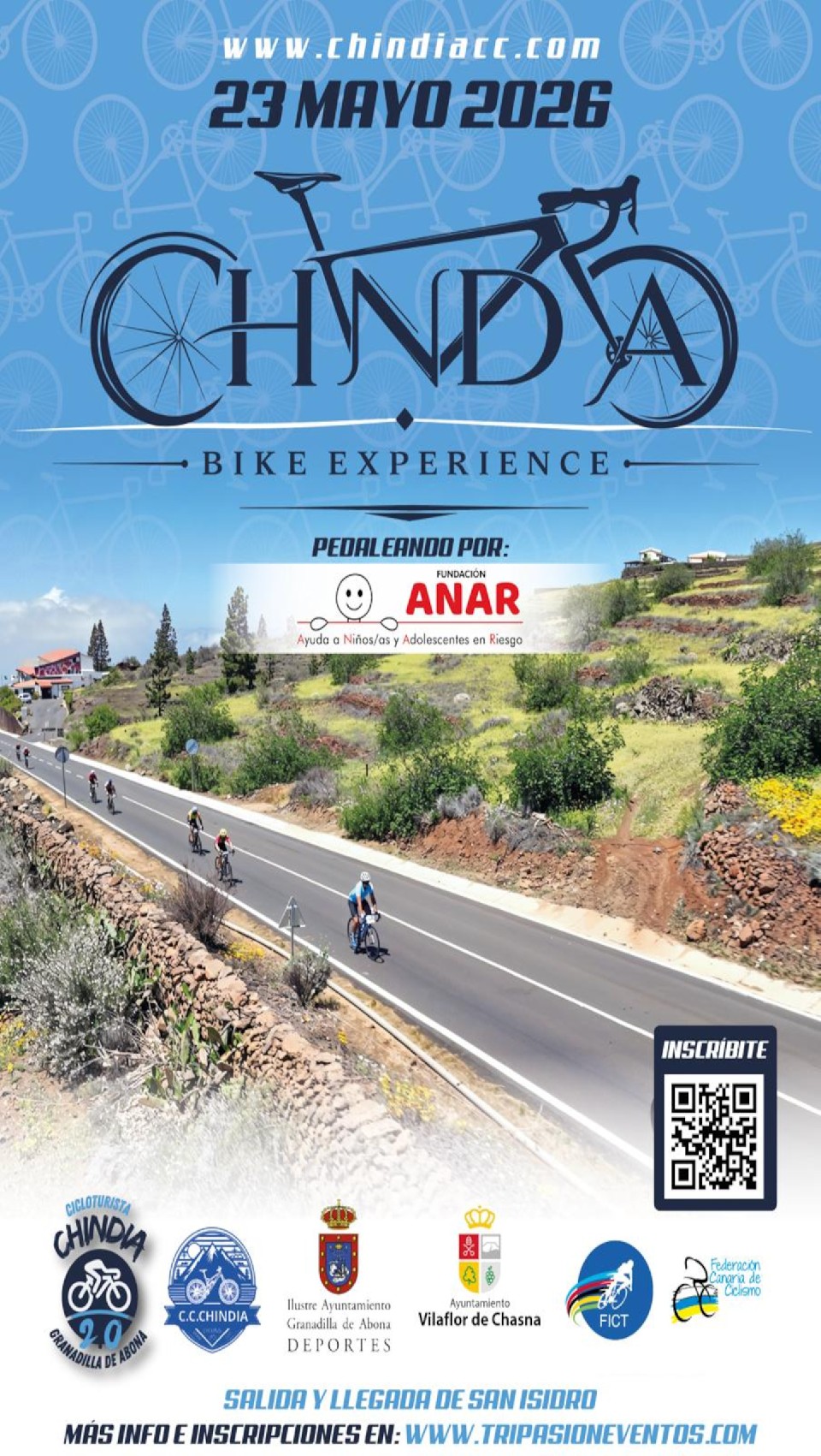 Cartel de Chindia Bike Experience 2026 en Granadilla de Abona, Santa Cruz de Tenerife