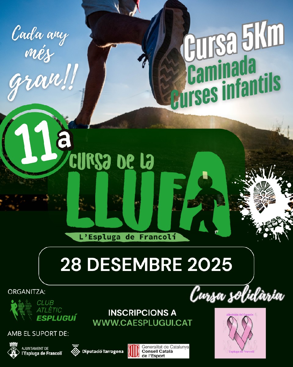 Cartel de 11a CURSA DE LA LLUFA en Espluga de Francolá (L'), Tarragona