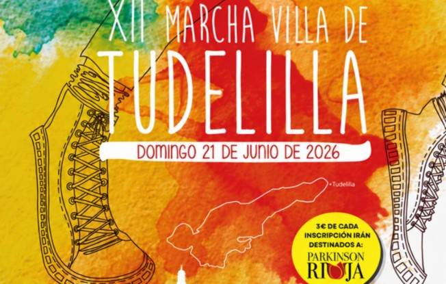 Cartel de XII MARCHA VILLA DE TUDELILLA en Tudelilla, La Rioja