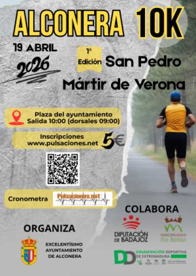 Cartel de 10k Alconera en Alconera, Badajoz