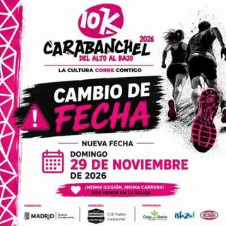 Cartel de 10k de Carabanchel · Domingo, 29 de noviembre de 2026 en Madrid, madrid