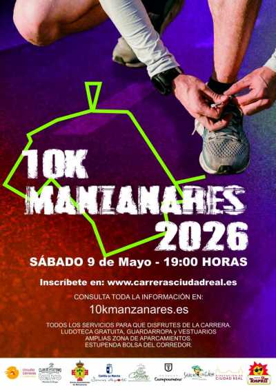 Cartel de 10k Manzanares en Manzanares, Ciudad Real
