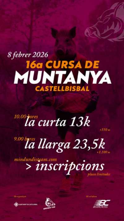 Cartel de 16a Cursa de Muntanya de Castellbisbal en Castellbisbal, Barcelona