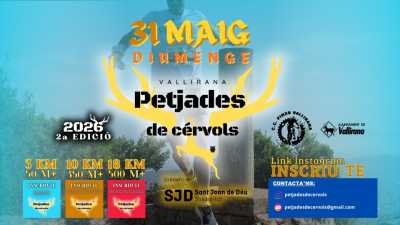 Cartel de 2ª Petjades de Cérvols en Vallirana, Barcelona