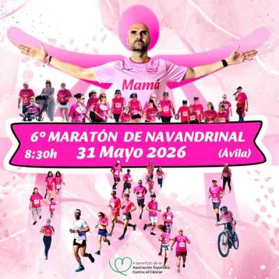 Cartel de 6º Maratón Solidario de Navandrinal en Navandrinal, Ávila