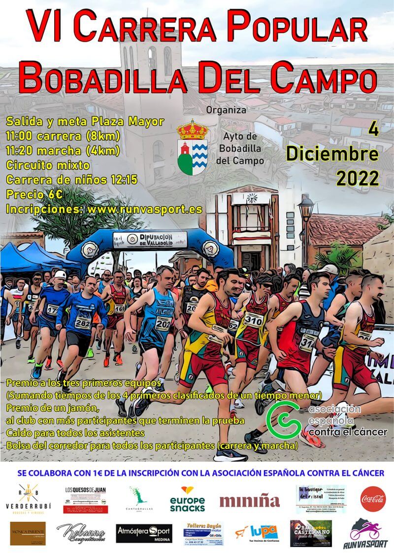 Cartel de IX Carrera Popular Bobadilla del Campo en Bobadilla del Campo, Valladolid