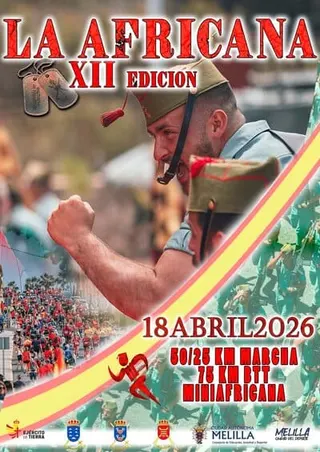 Cartel de XII Carrera Africana de la Legión de Melilla en Melilla, Melilla
