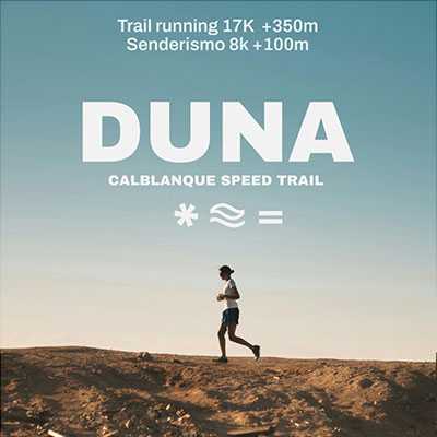Cartel de Duna Trail en Los Belones, Murcia