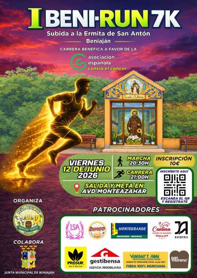 Cartel de I Beni-Run en Beniel, Murcia