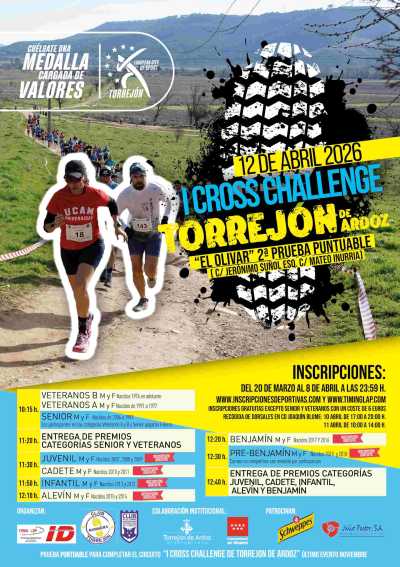 Cartel de I Cross Challenge EL Olivar en Torrejón de Ardoz, Madrid