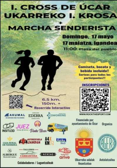 Cartel de I Cross de Úcar en Úcar, Navarra