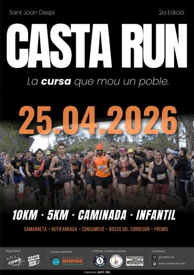 Cartel de II Casta Run en Sant Joan Despí, Barcelona