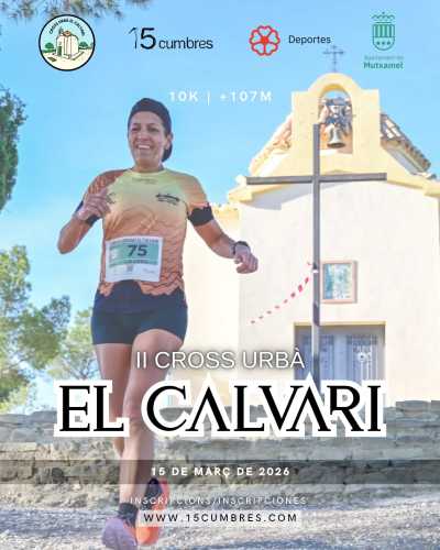 Cartel de II Cross Urba El Calvari en Mutxamel, Valencia