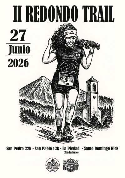 Cartel de II Redondo Trail en Icod de Los Vinos, Santa Cruz de Tenerife