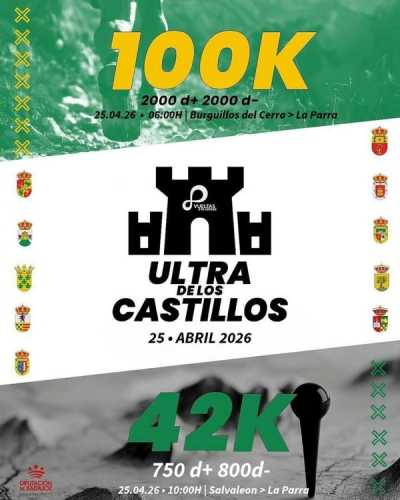 Cartel de II Ultra de los Castillos en La Parra, Badajoz