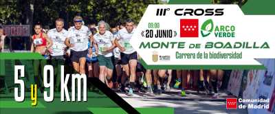 Cartel de III Cross Arco Verde · Sábado, 20 de junio de 2026 en Boadilla del Monte, Madrid