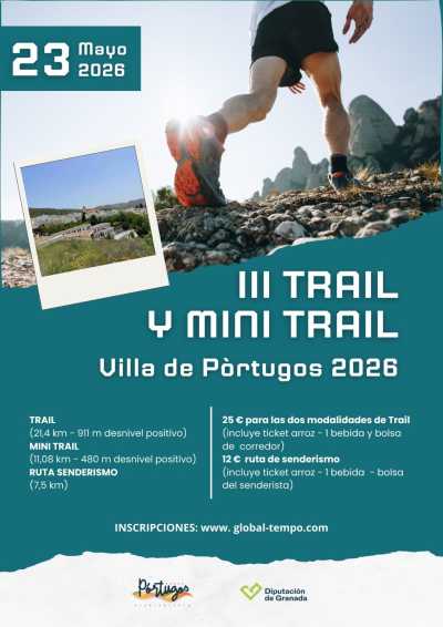 Cartel de III Trail Villa de Pórtugos en Pórtugos, andalucia