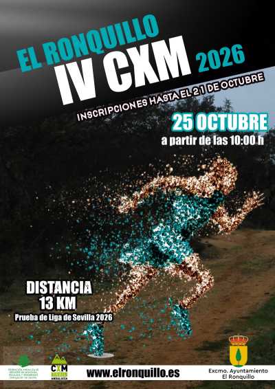 Cartel de IV CxM El Ronquillo · Domingo, 25 de octubre de 2026 en El Ronquillo, sevilla