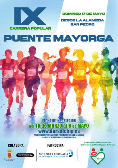 Cartel de IX Carrera Popular Puente Mayorga en Puente Mayorga, andalucia