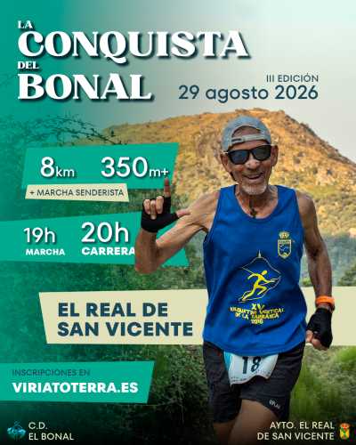 Cartel de La Conquista del Bonal · Sábado, 29 de agosto de 2026 en El Real de San Vicente, toledo