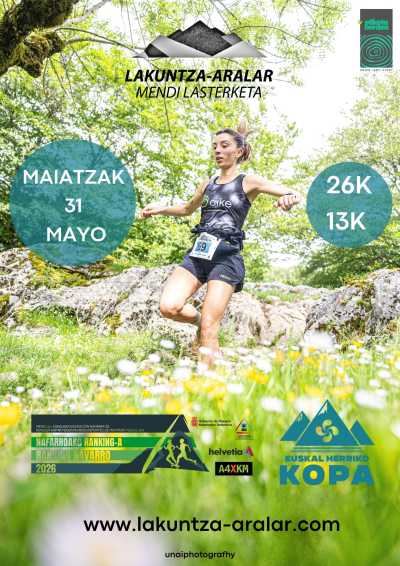 Cartel de Lakuntza Aralar en Lakuntza, Navarra