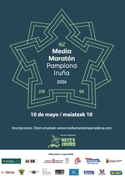 Cartel de Media Maratón Pamplona en Pamplona, Navarra