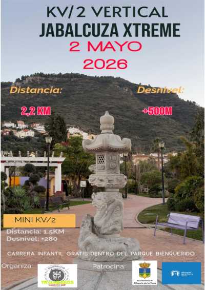 Cartel de Medio Kilómetro Vertical Jabalcuza Xtreme en Alhaurín de la Torre, Málaga