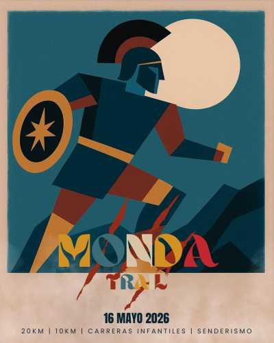 Cartel de Monda Trail en Puerto Lumbreras, Murcia