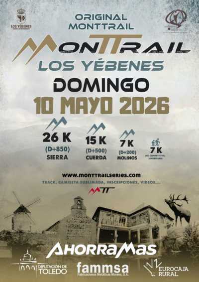 Cartel de Monttrail de Los Yebenes en Los Yébenes, Toledo