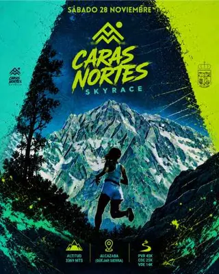 Cartel de Skyrace Caras Nortes Güejar Sierra · Sábado, 28 de noviembre de 2026 en Güejar Sierra, granada