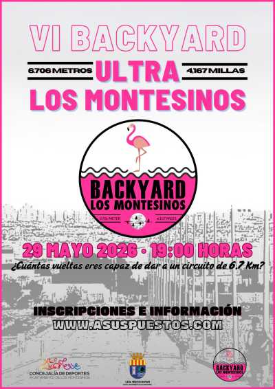 Cartel de VI Backyard Los Montesinos en Los Montesinos, Alicante