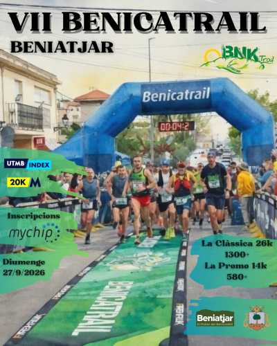 Cartel de VII Benicatrail · Domingo, 27 de septiembre de 2026 en Beniatjar, valencia