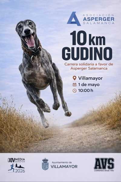 Cartel de VII Carrera 10 KM de Gudino en Villamayor, Salamanca
