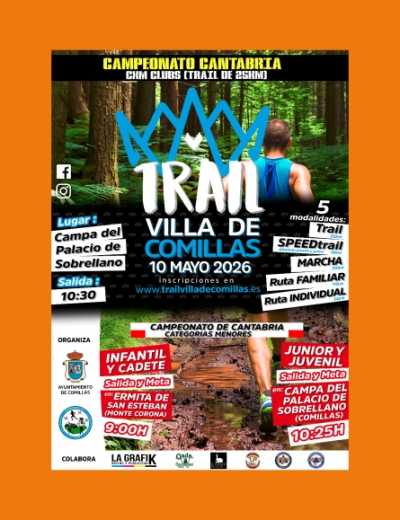 Cartel de VII Trail Villa de Comillas en Comillas, Cantabria