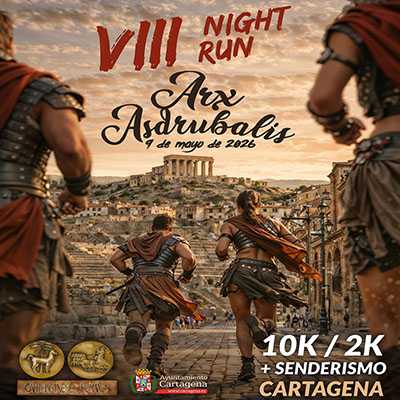 Cartel de VIII Night Run Arx Asdrubalis en Santa Lucia, Murcia