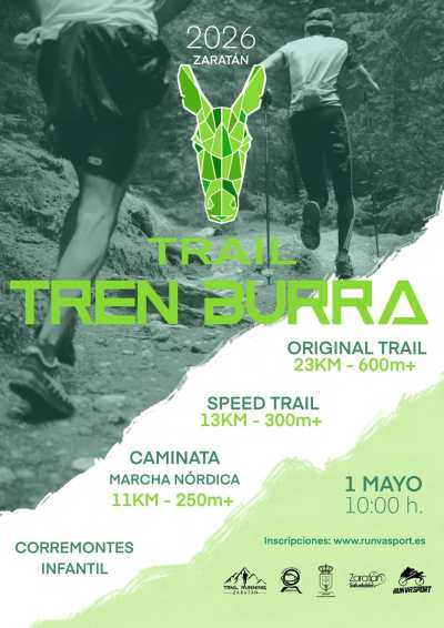 Cartel de VIII Trail Tren Burra Zaratan en Zaratán, Valladolid