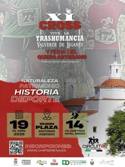 Cartel de XI Cross Vive la Trashumancia en Valverde de Leganés, Badajoz