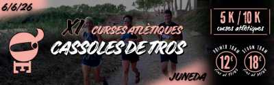 Cartel de XI Cursa Cassoles de Tros en Juneda, Barcelona