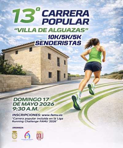 Cartel de XIII Carrera Popular Villa de Alguazas en Alguazas, Murcia