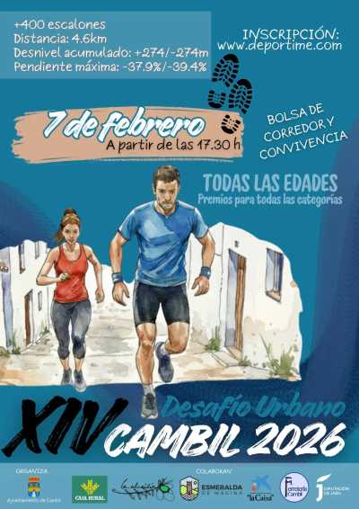 Cartel de XIV Desafío Urbano San Blas en Cambil, Jaén
