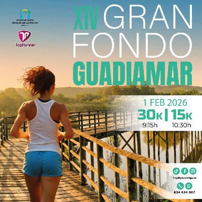 Cartel de XIV Gran Fondo del Guadiamar en Sanlúcar La Mayor, Sevilla