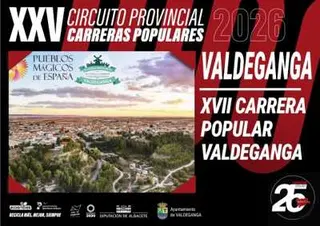 Cartel de XVII Carrera Popular Valdeganga en Valdeganga, castilla-la mancha