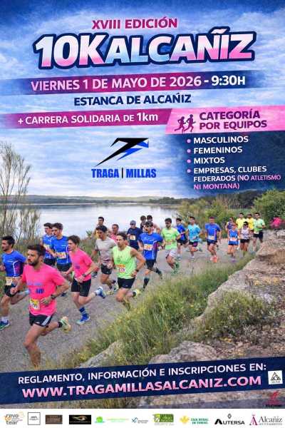 Cartel de XVIII 10K Alcañiz en Alcañiz, aragon
